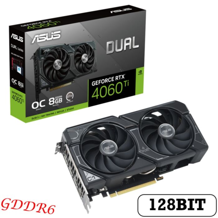 ASUS Dual RTX 4060 Ti OC 8GB GDDR6 128Bit