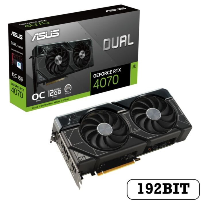 ASUS Dual RTX 4070 OC 12GB GDDR6X 192Bit