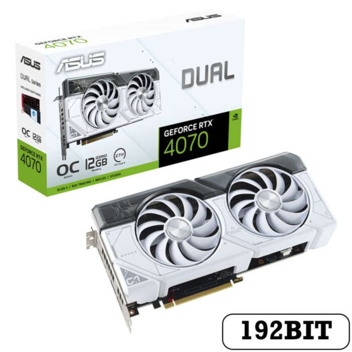 ASUS Dual RTX 4070 White OC 12GB GDDR6X 192Bit