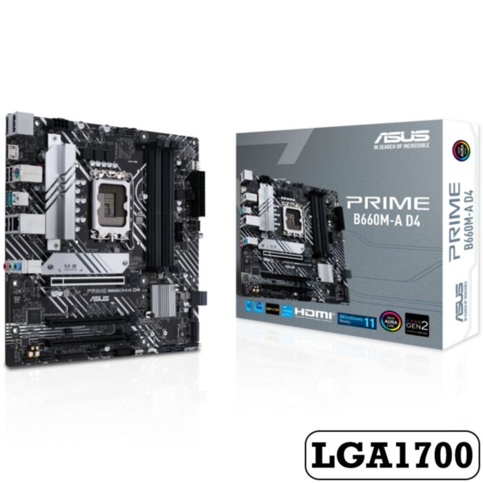 ASUS MAINBOARD PRIME B660M-A D4 LGA1700
