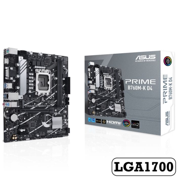 ASUS MAINBOARD PRIME B760M-K D4 LGA1700 DDR4