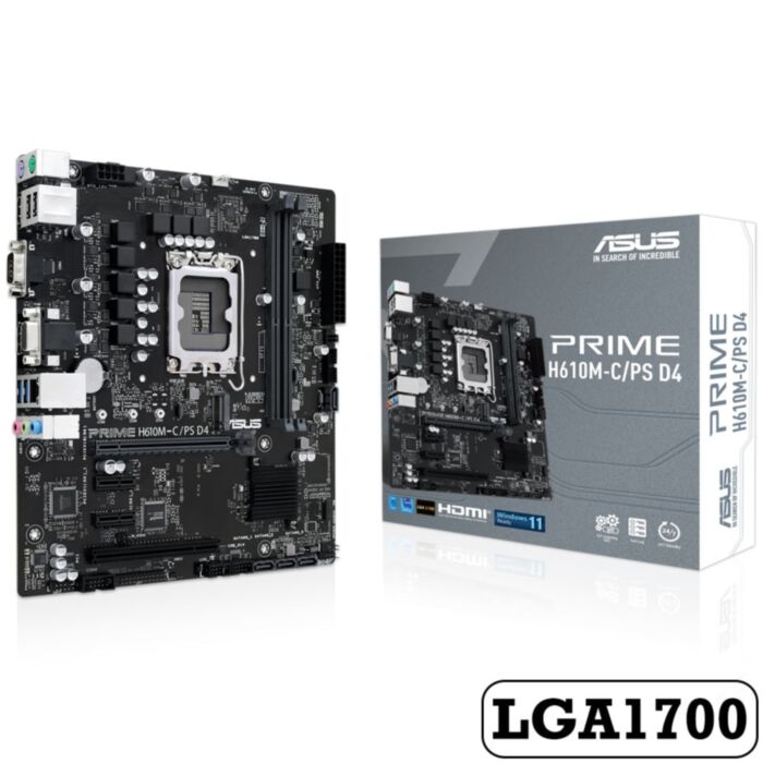 ASUS MAINBOARD PRIME H610M-C PS D4 LGA1700 DDR4