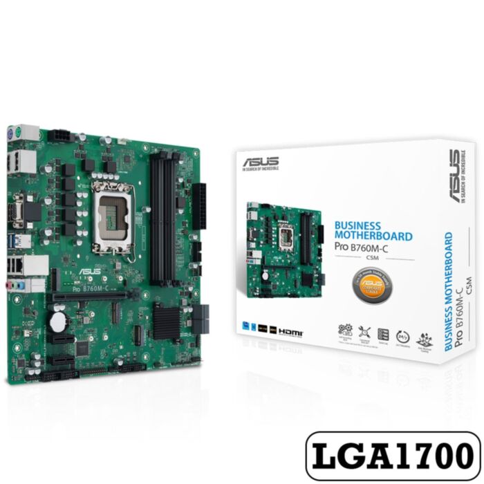 ASUS MAINBOARD Pro B760M-C-CSM LGA1700 DDR5