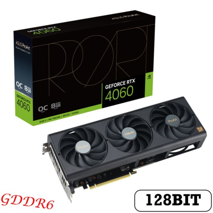 ASUS PROART RTX 4060 O8G GDDR6 128Bit