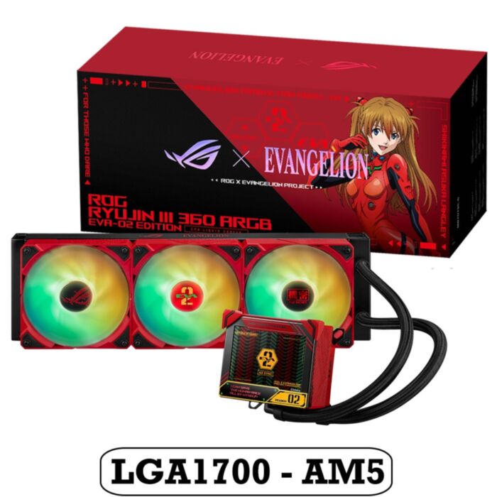 ASUS ROG RYUJIN III 360 ARGB EVA-02 EDITION CPU Liquid Coolers LGA1700