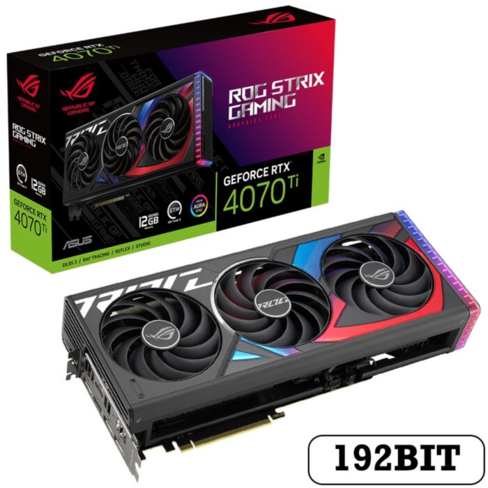 Graphics Card ASUS GeForce ROG Strix RTX 4070Ti 12GB Edition GDDR6X 192Bit