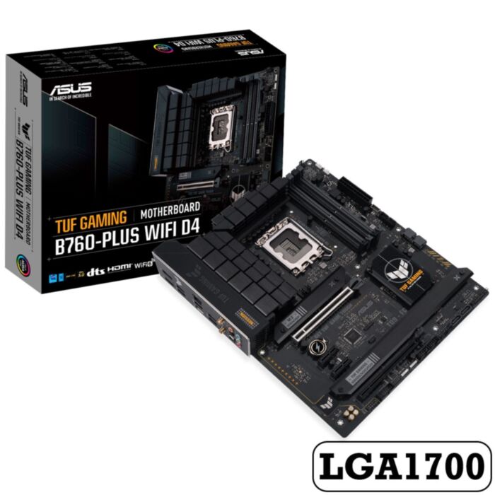 ASUS MAINBOARD TUF GAMING B760-PLUS WIFI D4 LGA1700 DDR4