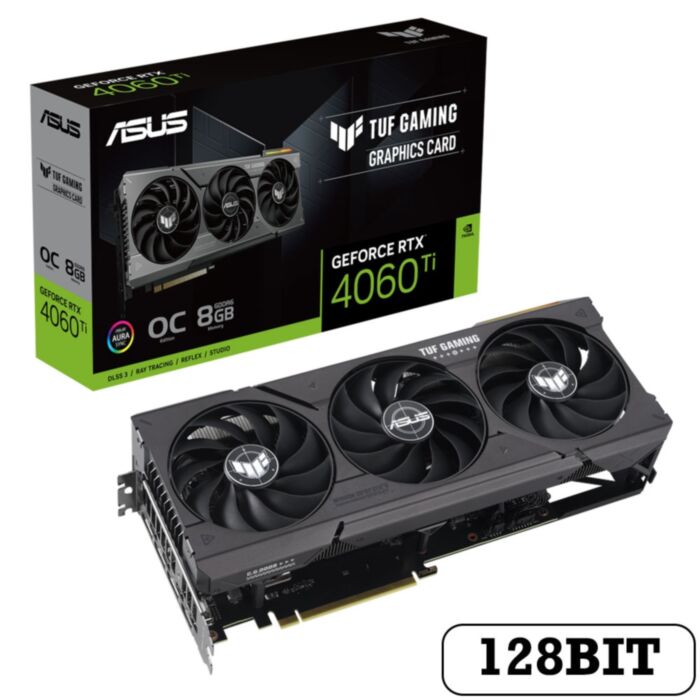 ASUS TUF Gaming RTX 4060 Ti OC 8G GDDR6 128Bit
