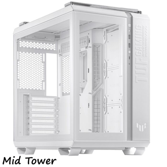 ASUS CASE COMPUTER TUF Gaming GT502 Mid Tower WHITE