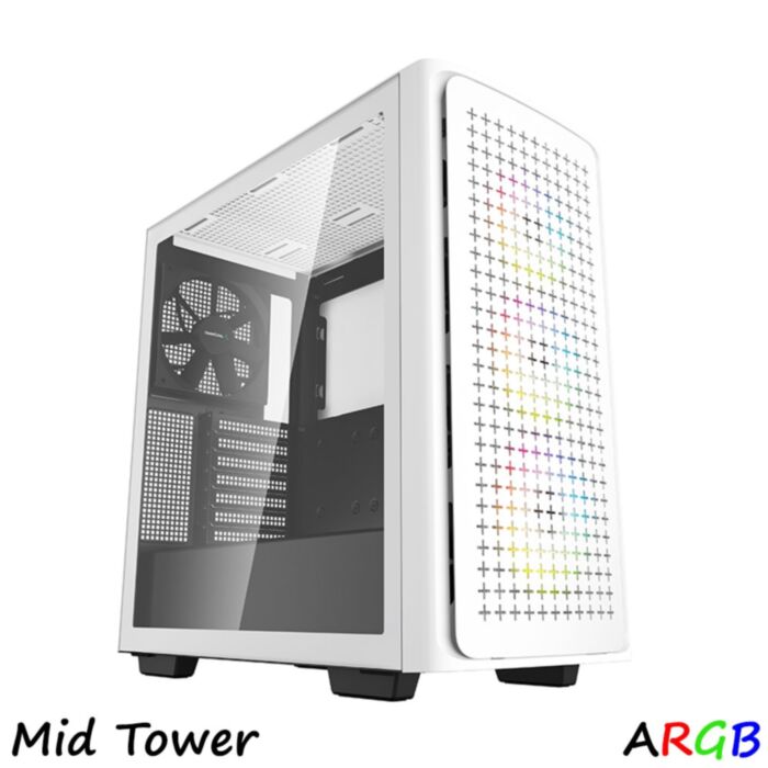 DEEP COOL CASE COMPUTER CK560 WHITE Mid-Tower