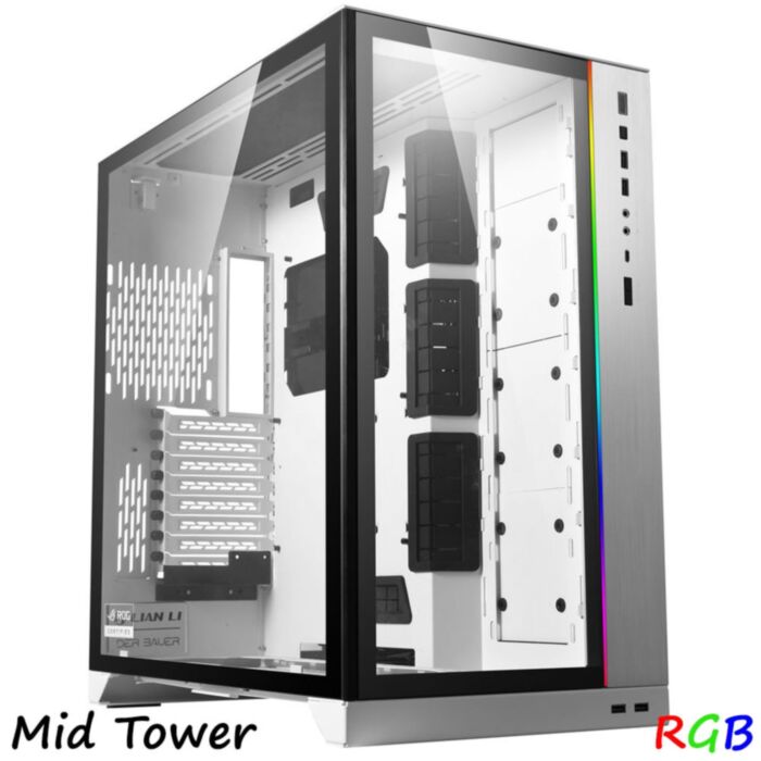 LIAN LI CASE COMPUTER PC O11 Dynamic XL ROG WHITE Mid Tower
