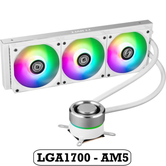 LIAN LI Galahad AIO 360 CPU Water Cooler LGA1700 - AM5 WHITE