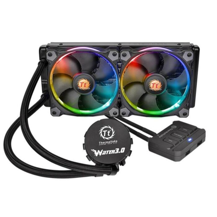 THERMALTAKE Water 3.0 Riing RGB 240 CPU Liquid Cooler LGA1700 - AM5