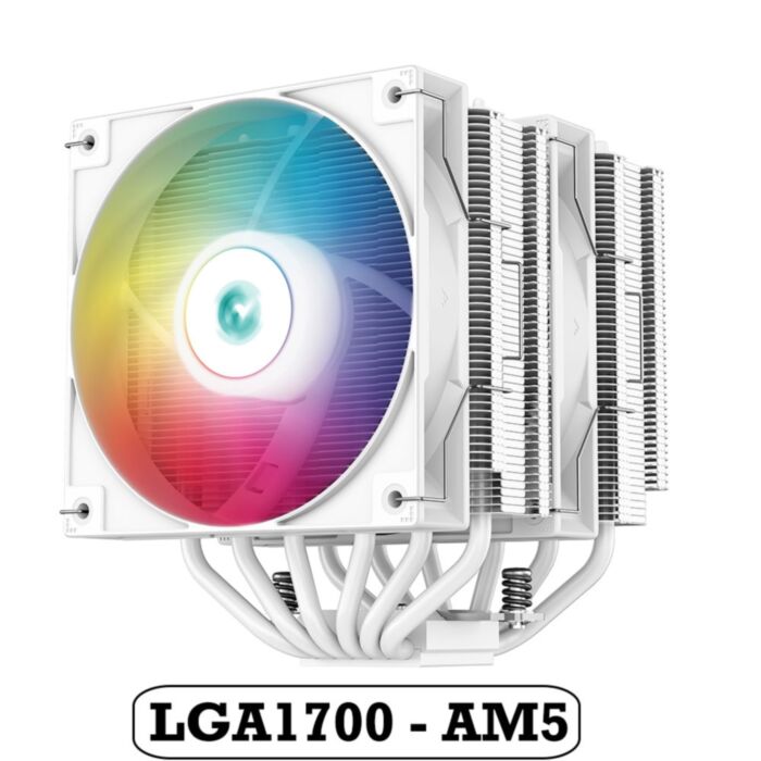 DEEPCOOL AG620 WH ARGB DUAL TOWER CPU AIR COOLERS LGA1700 , AM5