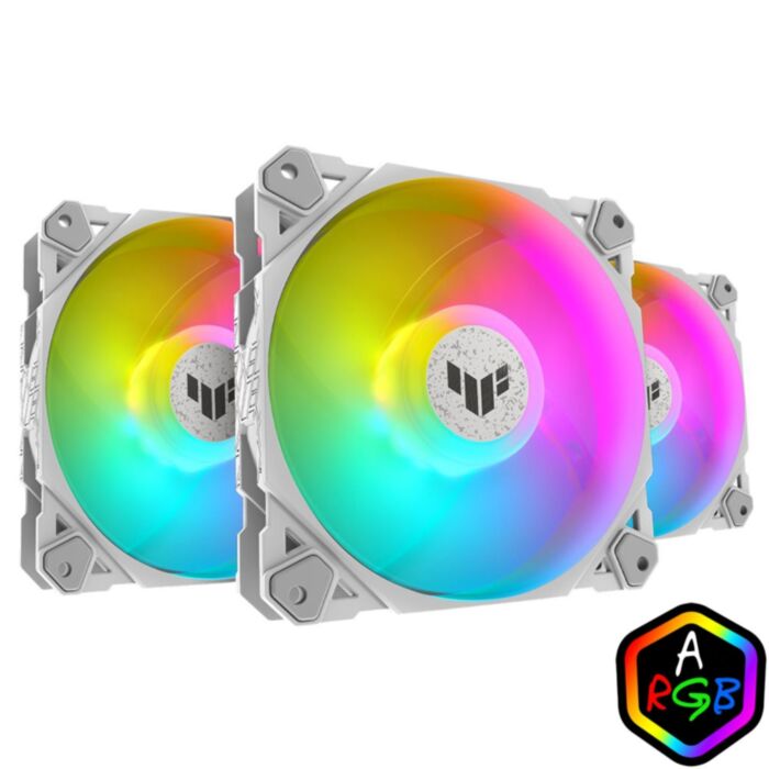 ASUS TUF Gaming TF120 ARGB 3 IN 1 WHITE Case Fan 
