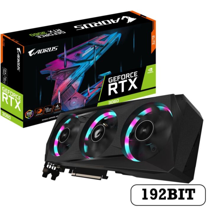 GIGABYTE AORUS RTX3060 ELITE 12G 192BIT
