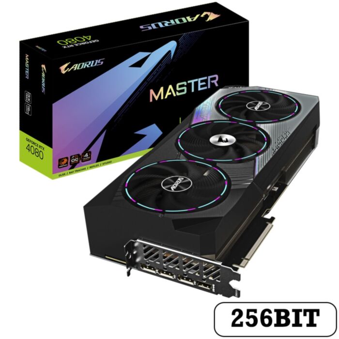 GIGABYTE AORUS RTX 4080 16GB MASTER GDDR6X 256BIT