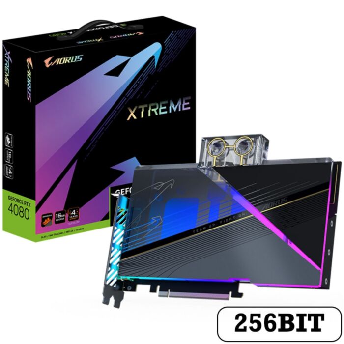 GIGABYTE RTX 4080 AORUS 16GB XTREME WATERFORCE WB 256BIT