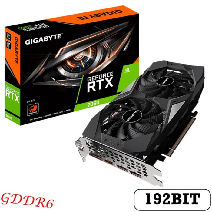 GIGABYTE RTX 2060 D6 12G GDDR6 192Bit