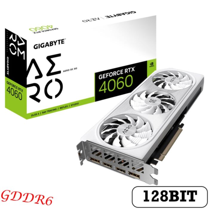 GIGABYTE RTX 4060 AERO OC 8G GDDR6 128Bit