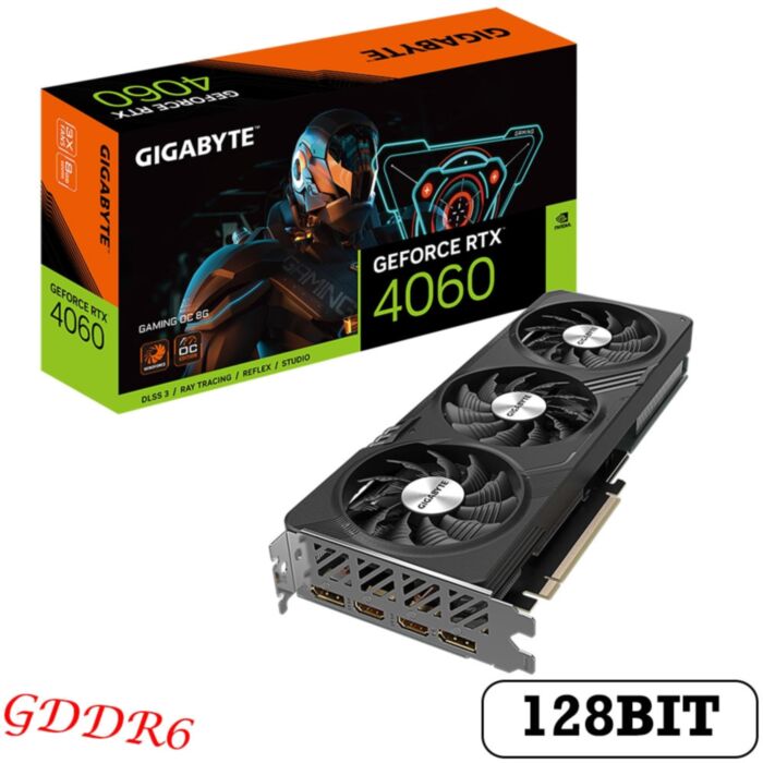 GIGABYTE RTX 4060 GAMING OC 8G GDDR6 128Bit