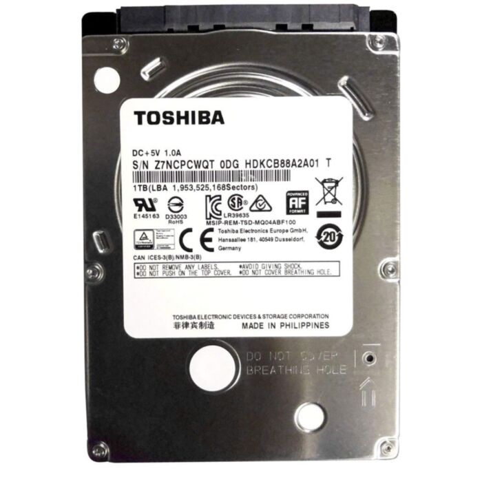 Internal Hard Drive TOSHIBA LAPTOP 2.5" BF100 1TB