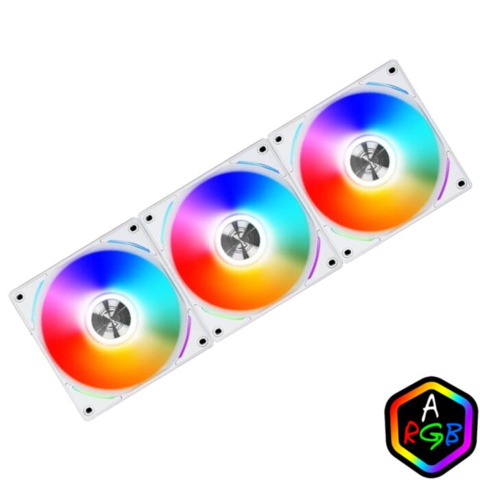 فن کیس لیان لی سفید مدل UNI FAN AL 120 - 3 IN 1