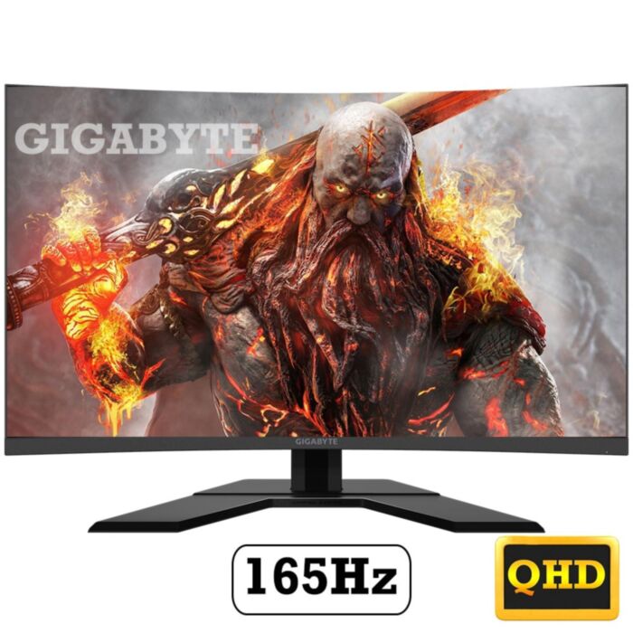GIGABYTE G32QC A Gaming 31.5 Inch Gaming CURVED Monitor VA QHD 165Hz