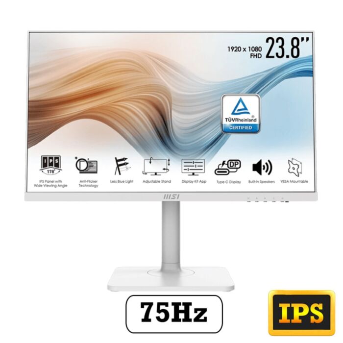 MSI Modern MD241PW 23.8 Inch 75HZ 5Ms IPS Monitor WHITE FULL HD