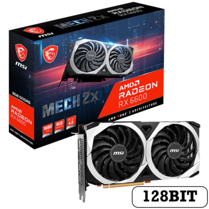 MSI RX 6600 MECH 2X 8G GDDR6 128Bit