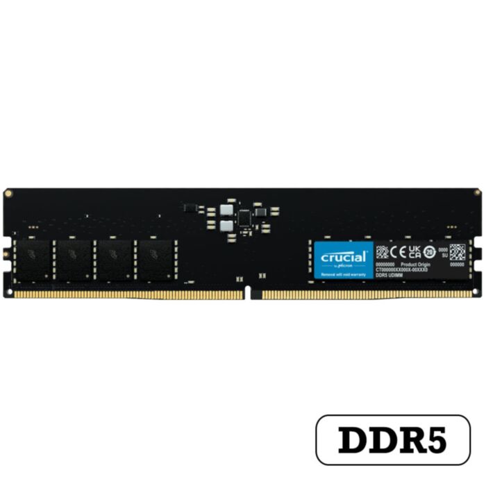 CRUCIAL U-DIMM 16G DDR5 4800MHz Singlel Channel Desktop RAM CL40