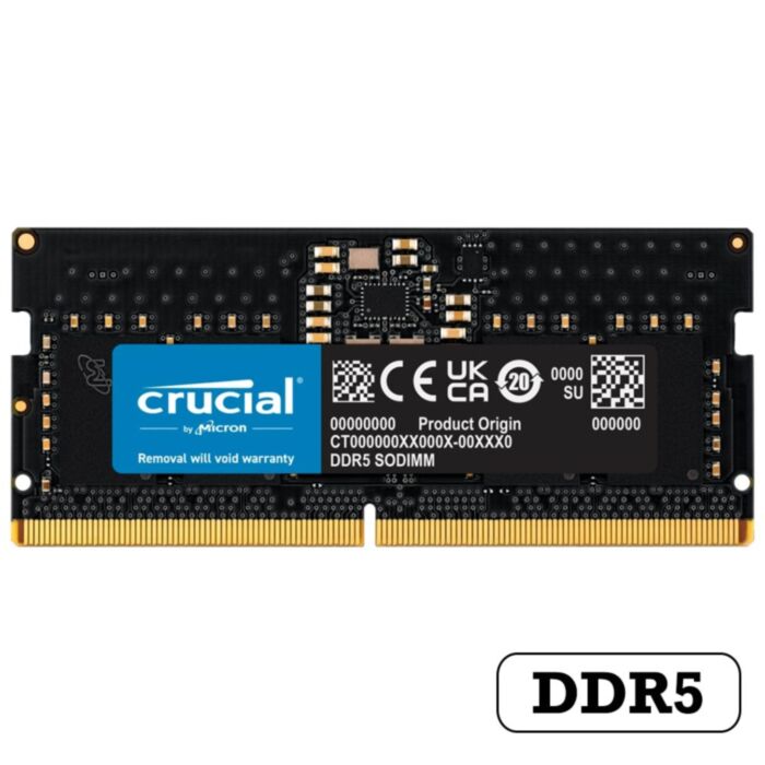 CRUCIAL 8G DDR5 4800MHz Singlel Channel LAPTOP RAM CL40