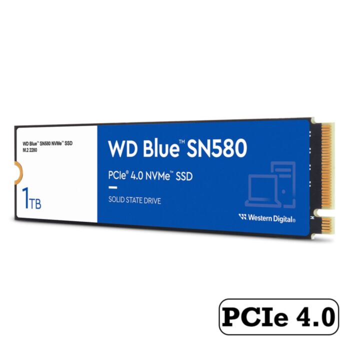 Western Digital 1TB SN580 BLUE M.2 NVME Gen 4.0 Internal SSD