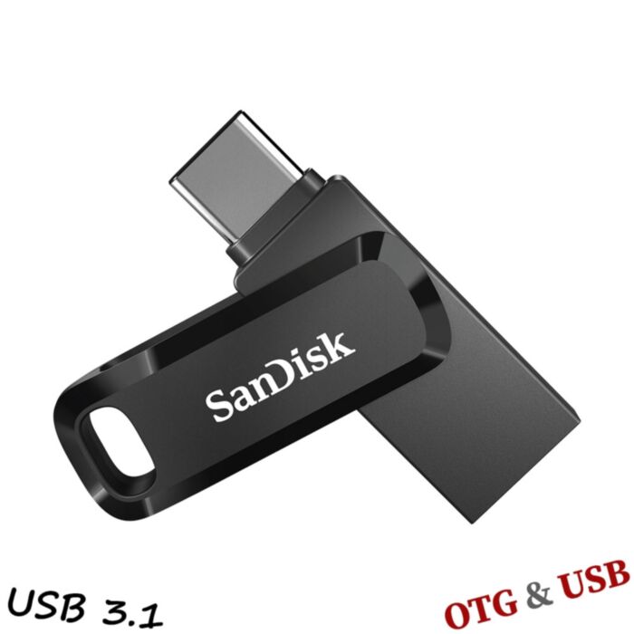 SANDISK USB Flash Memory Ultra DUAL Drive GO USB TYPE-C 128GB USB 3.1 Type-A , USB 3.1 Type-C