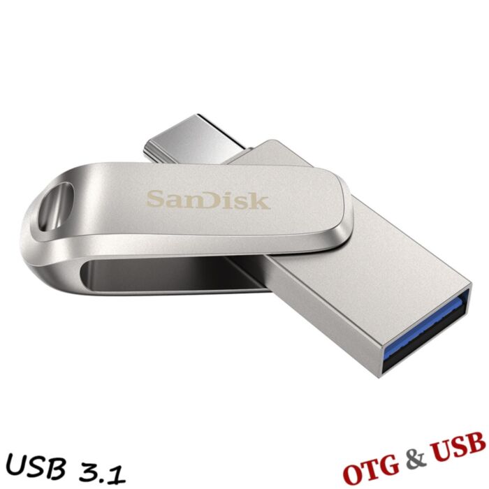 SANDISK USB Flash Memory Ultra DUAL Drive Luxe 32GB USB 3.1 Type-A , USB 3.1 Type-C